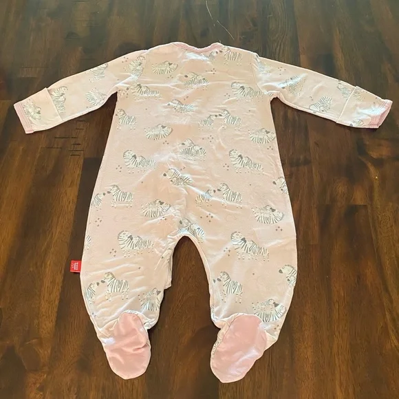 Magnetic Me Little Zebra PrintOne Piece Baby Girl